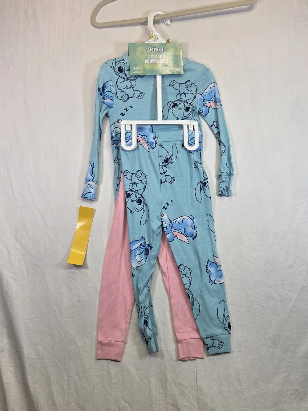NWT Disney Stitch Cotton Pajamas Incomplete 3 Piece Set Size 4 #0314